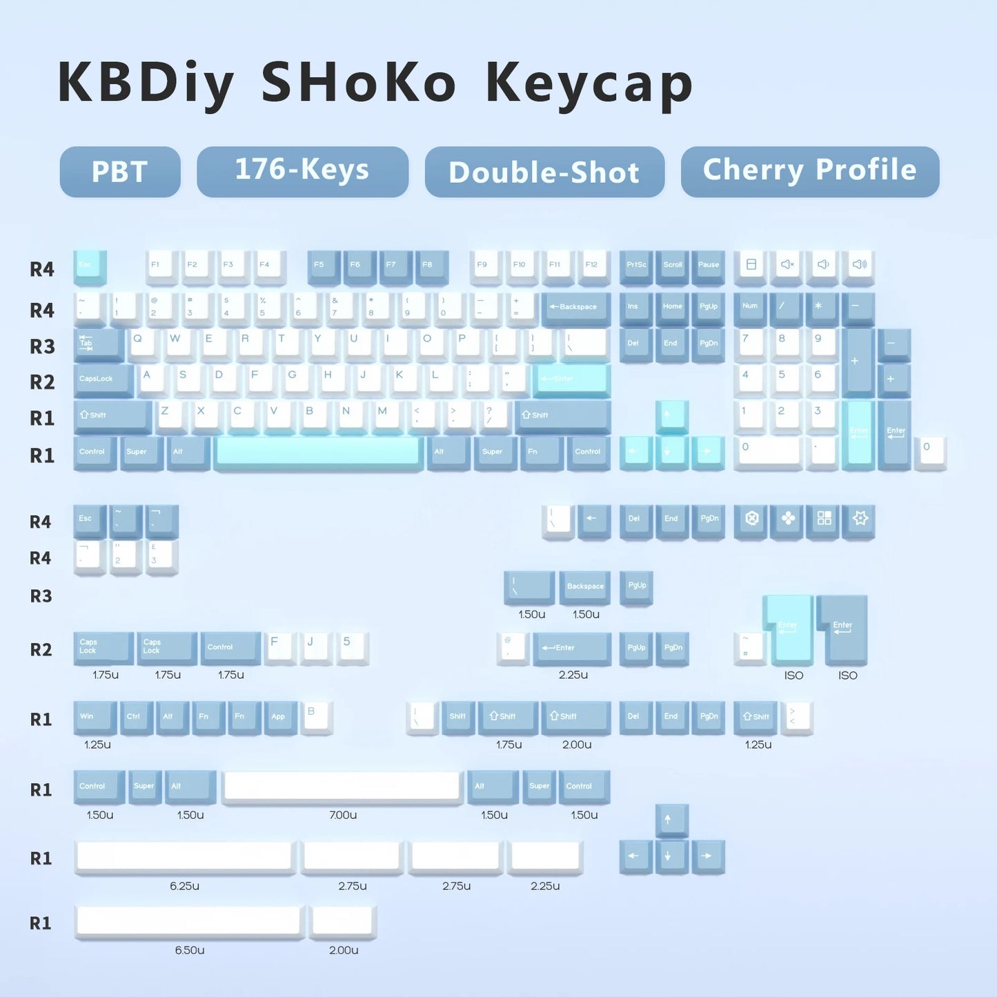 KBDiy GMK MarrsGreen Keycap teclas ISO de PBT double shot con perfil Cherry para kit DIY de teclado mecánico gamer Gaming Point KeyCap