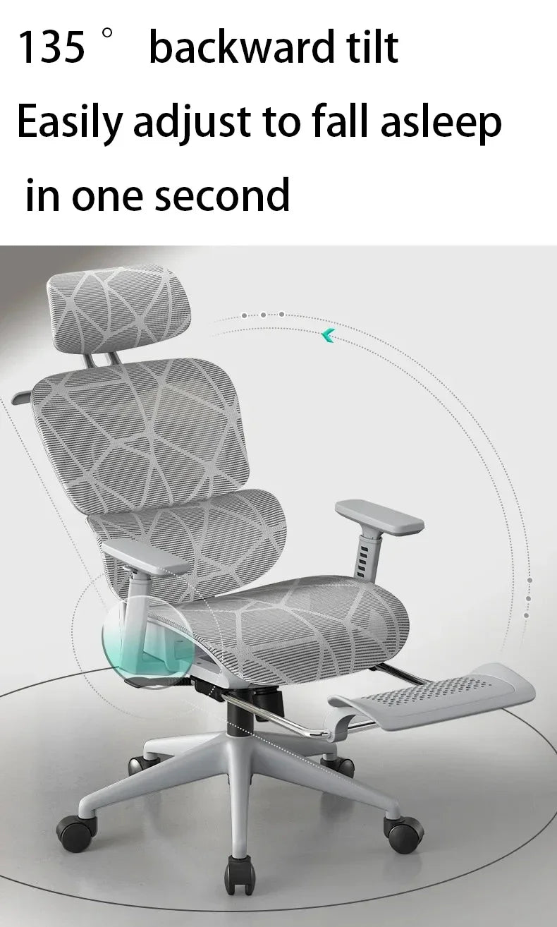 Electronic Gaming Computer Chair Adjustable Ergonomic Seat Back Support, Free Delivery Office Chair Wheelchair Furniture