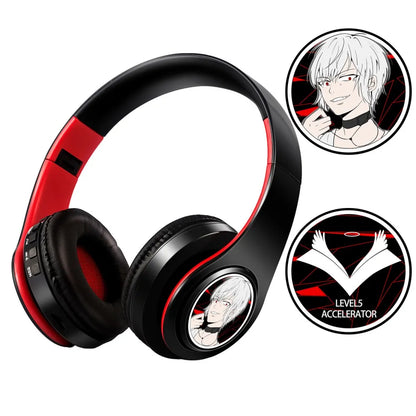 Auscultadores Anime Over-Ear Miku Nakano Sanjiu Bluetooth 5.0 – Headset Gaming Estéreo Sem Fios com Graves Profundos, Microfone e Suporte para Cartão TF