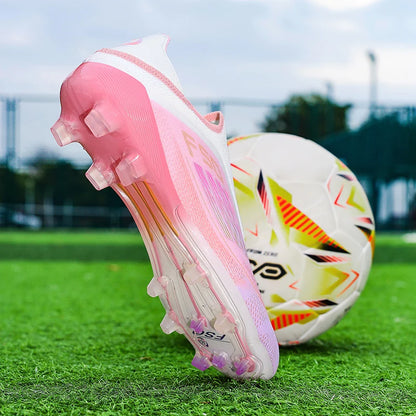 Chaussures de football pour hommes, crampons d'entraînement, chaussures de soccer FG ultralégères et respirantes, livraison directe, crampons longs pour matchs sportifs, baskets d'intérieur