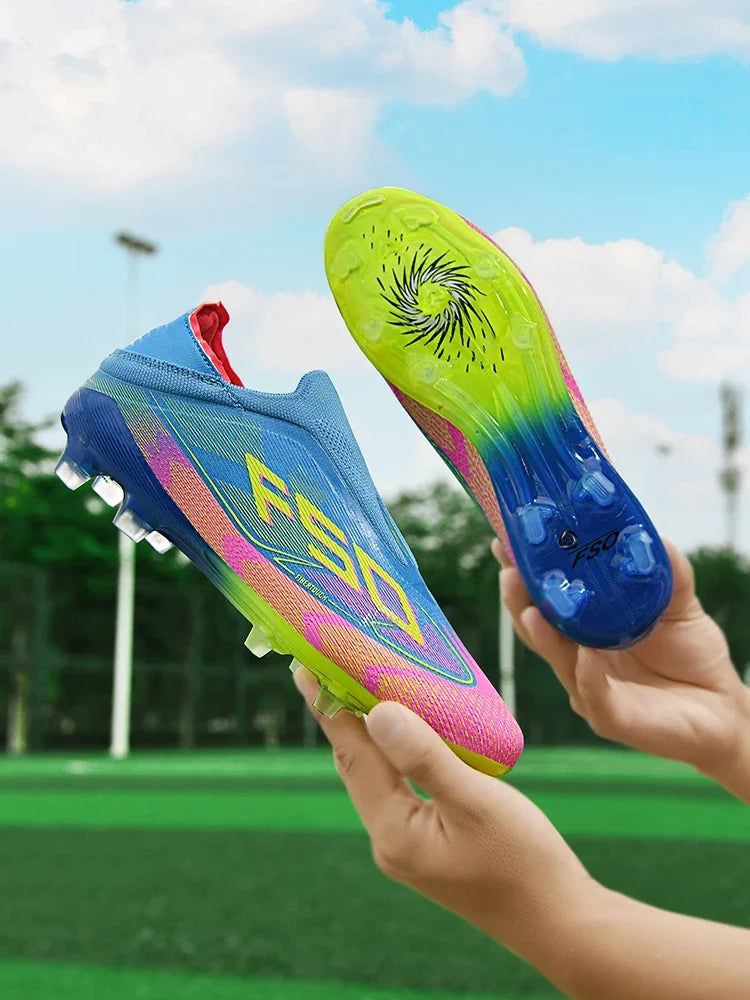 Chaussures de football professionnelles originales pour hommes, résistantes au gazon, chaussures de football décontractées de haute qualité pour hommes, chaussures de football pour entraînement rapide