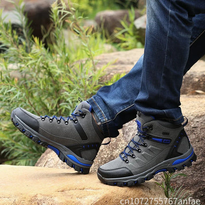 Couples Outdoor Hiking Shoes Comfortable Wear-Resistant Camping Climbing Mountain Shoes Breathable Sports Shoes Camping Boots