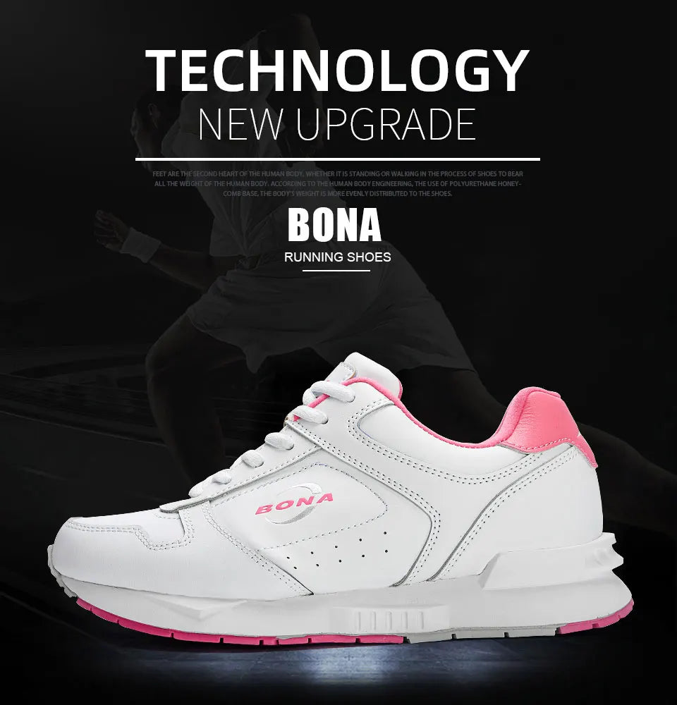 BONA 2023 New Designers Brand Classics  Light Sneakers Women Fashion Running Shoes Casual Walking Footwear Ladies Comfort