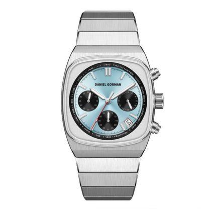 DG9008 Men's Watch, Original Fashion Brand Quartz Waterproof Luminous Watch with Three Small Dials and Moon Phase