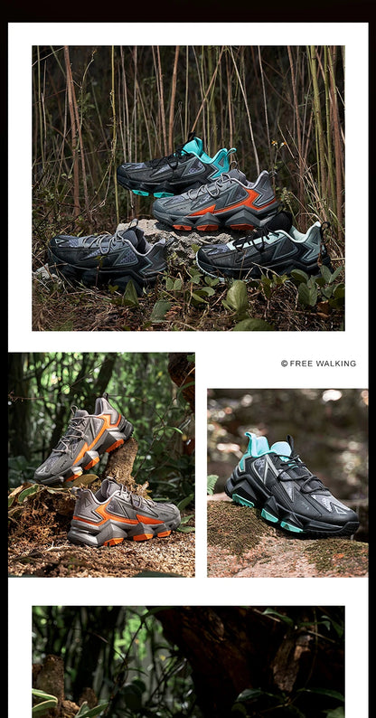 Rax Men's Waterproof Hiking Shoes Breathable Hiking Boots Outdoor Trekking Sports Sneakers Tactical Shoes