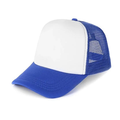 Unisex Cheaper 5 Panel Trucker Hat For Adult Summer Net Baseball Cap Men Women Blank Mesh Adjustable Sun Hat Visor