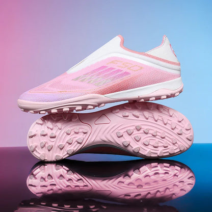 Men's Football Boots Futsal Ultralight Soccer Shoes Training TF Match Long Spikes Breathable Indoor Sneakers Cleats Drop Shipping