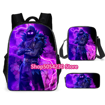 Fortnited 3-teiliges Rucksack-Set für Jungen – Victory Game, 16 Zoll, wasserabweisender Vorschul-Rucksack, cooler Grundschulrucksack