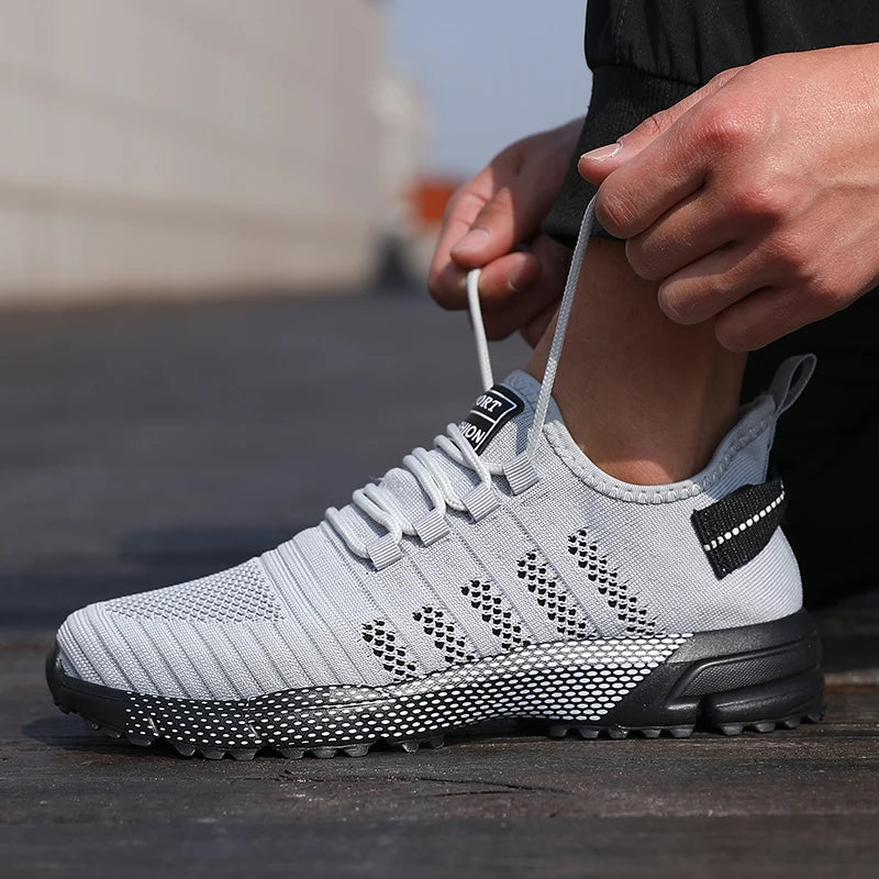 Men Casual Sneakers Mesh Lightweight Breathable Soft-Soled Running Shoes Slip-On Male Flats Loafers Shoe Trainers Zapatos Hombre