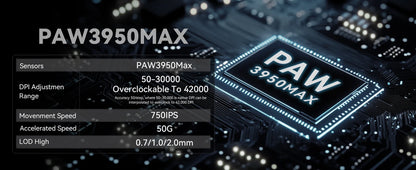 Attack Shark R6 leichte kabellose Gaming-Maus, Computermaus mit PAW 3950Max-Sensor, Nordic 52480 und 8KHz Polling