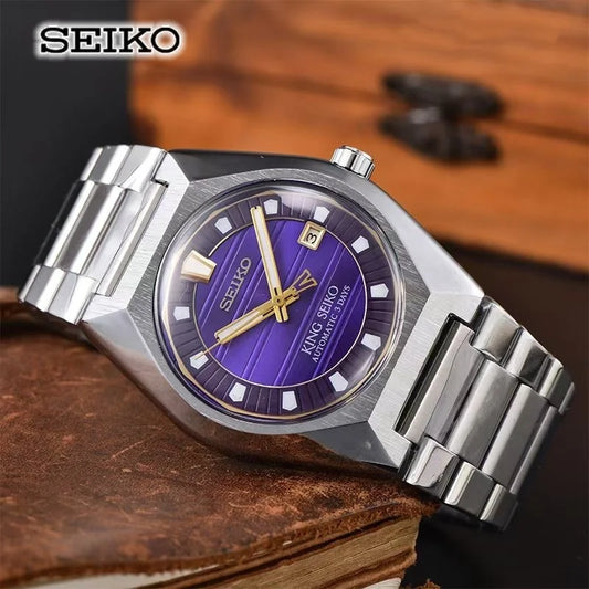 Novo relógio mecânico automático Seiko 2026 para homem e mulher, estilo business e lazer, com calendário, iluminação noturna, impermeável, para casal