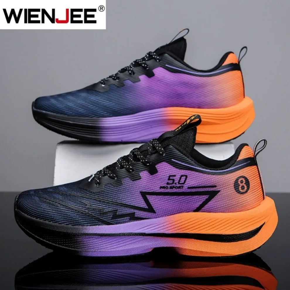 Men's Sports Running Shoes, Casual Marathon, Lightweight, Comfortable Women's Athletic Non-Slip Walking Sneakers, Outdoor Couple Shoes