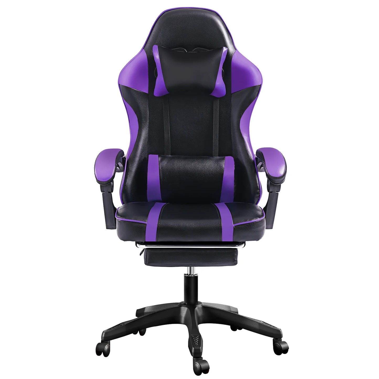 Ergonomic Gaming Chair with Footrest, High-Back Video Game Chair Computer Chair, Office Chair with Headrest and Lumbar, PU Leather