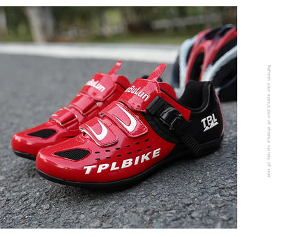 New Men's and Women's Bicycle Shoes,Outdoor Cycling Shoes,Three Functional Soles,Professional Training Shoes