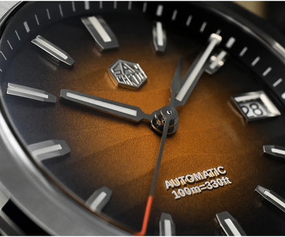 San Martin New Gada Watch 39mm Desert Texture Men Dress Watch NH35 Automatic Mechanical Sapphire Waterproof 100m Luminous SN0129