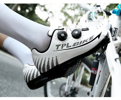 New Men’s and Women’s Bicycle Shoes Outdoor Cycling Shoes with Three Functional Soles Professional Training Shoes