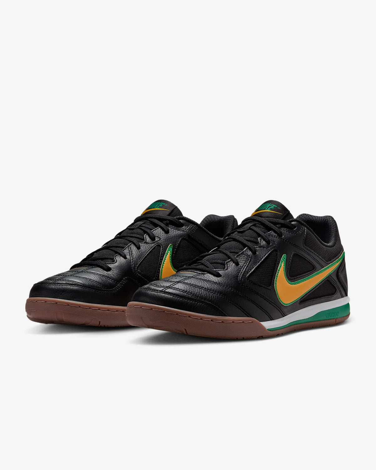 Nike Gato series, soft and comfortable, slip-resistant and durable, men's soccer shoes, black, IB8509-001