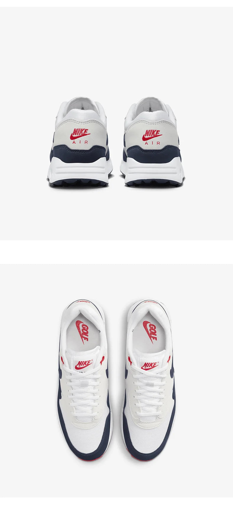 Zapatos de golf Nike auténticos Air Max 1'86 OG G para hombre y mujer DV1403-110