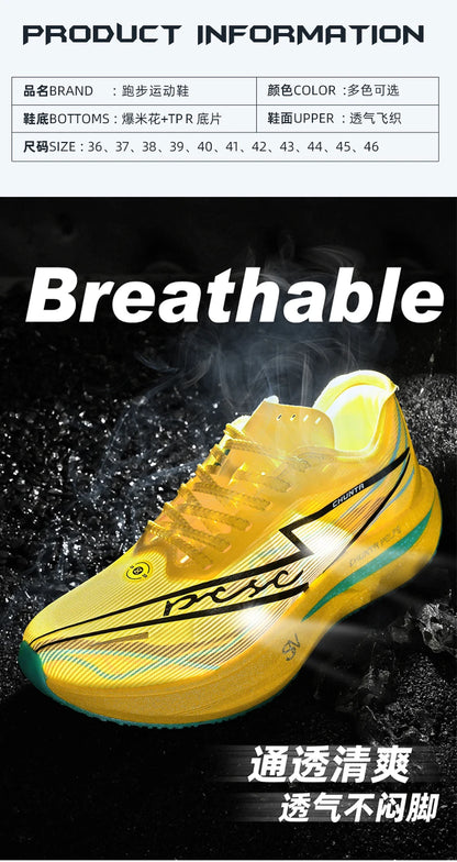 Zapatillas de running con placa de carbono, especiales para maratón, deportivas para hombre, transpirables, ligeras, cómodas y de ocio para mujer.