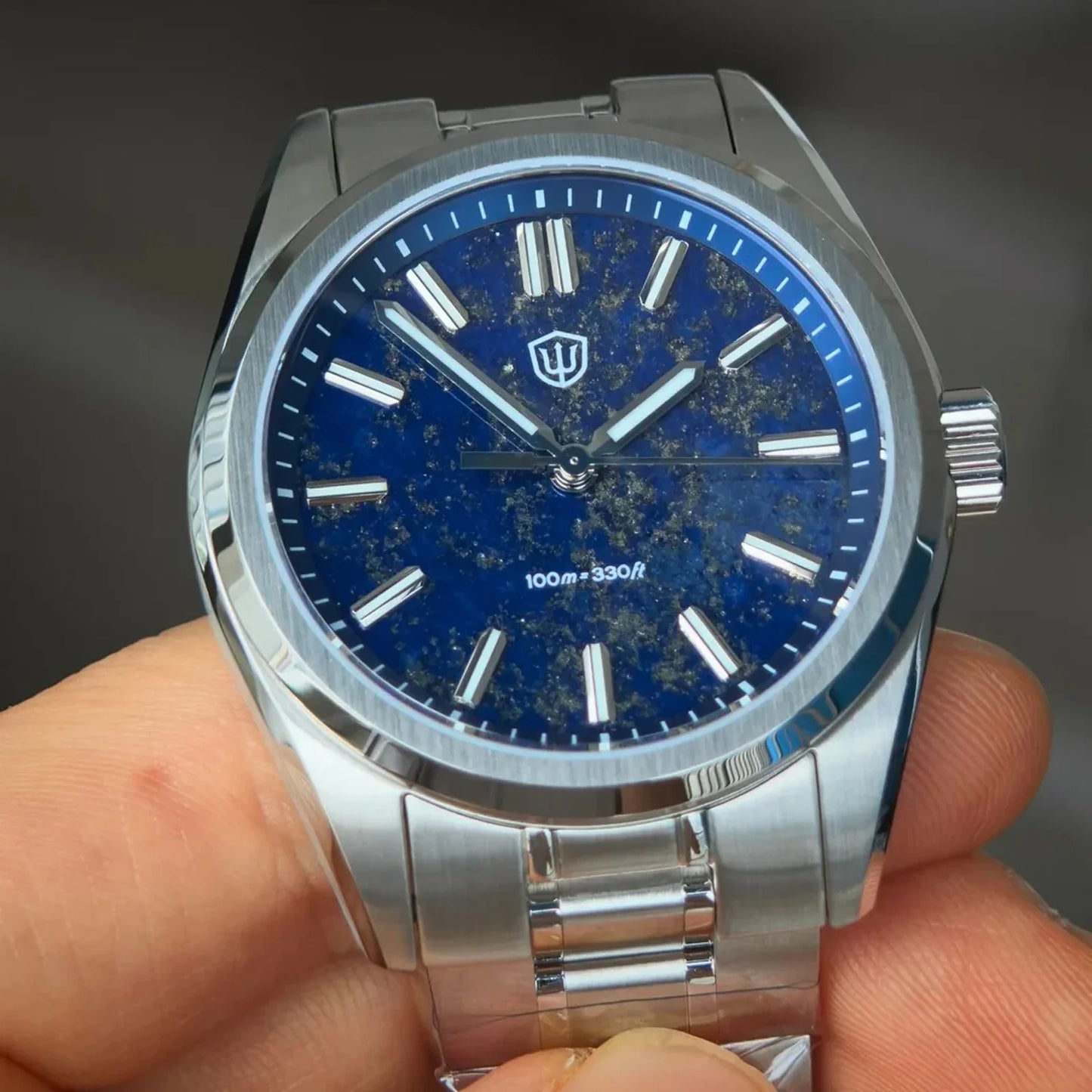 Watchdives New WD0003B ‌Aventurine Dial Watch VH31 Quartz Movement Sapphire Crystal Luminous 100m Waterproof 36mm Vintage Watch
