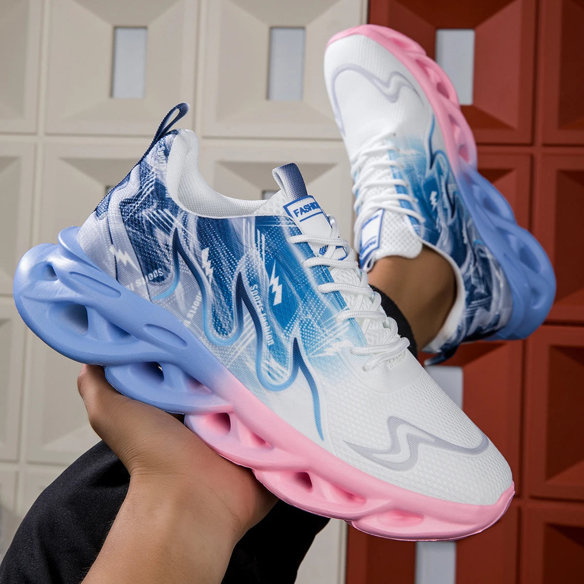 2025 unisexe chaussures de course hommes femmes léger maille respirant confortable plat doux chaussures de Tennis été à lacets baskets homme