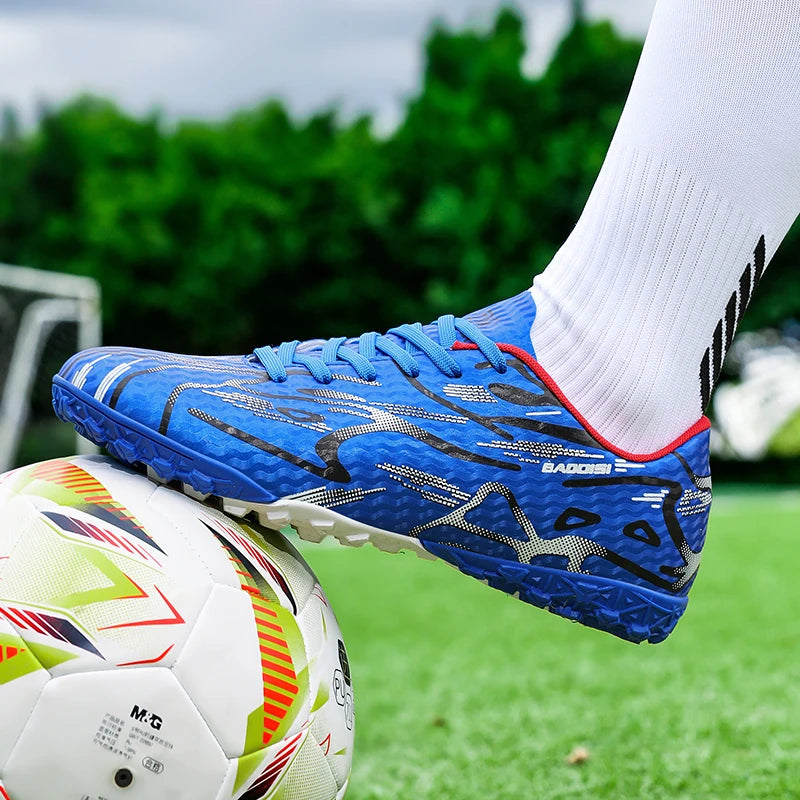 Moški nogometni čevlji, športni trening, nogometni čevlji, mehki, ultralahki, dihalni, profesionalni športni copati, unisex, čevlji s špicami za travo, za tekmo