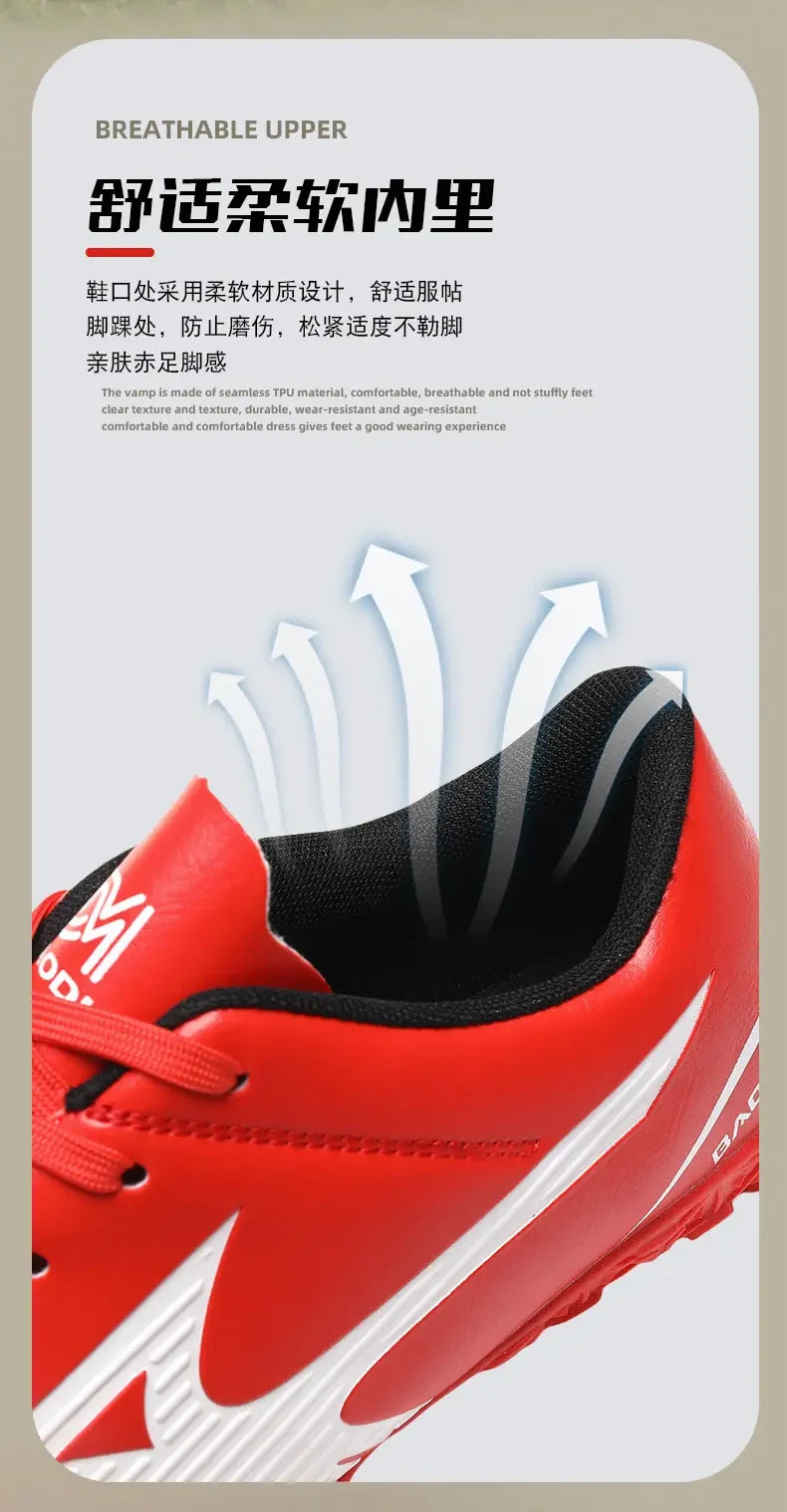 Scarpe da calcio con pulsanti principali e tacchetti lunghi spezzati - Scarpe da calcio per sport all'aperto