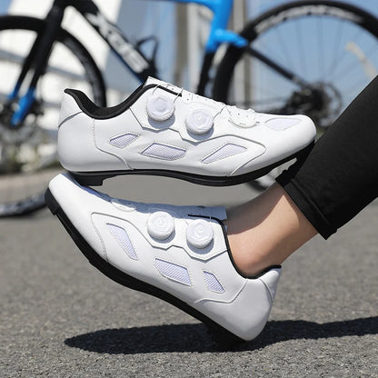 Pantofi de mountain bike pentru bărbați, pantofi de ciclism cu cataramă rapidă, compatibili cu pedalele cu sistem SPD, pentru interior și exterior, pantofi MTB pentru femei