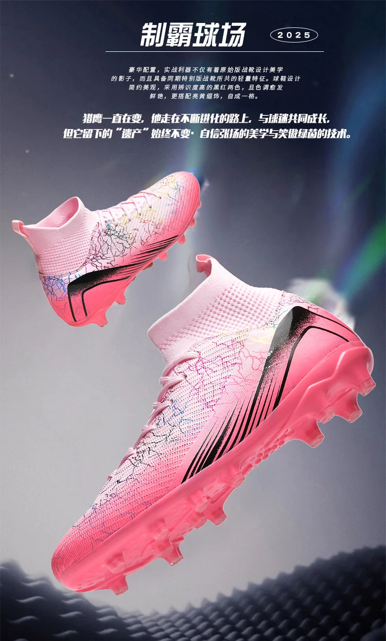 Men Professional Football Shoes Society Cleats Soccer Shoes Original Indoor Football Field Boots Grass Training TF/FG Sneaker