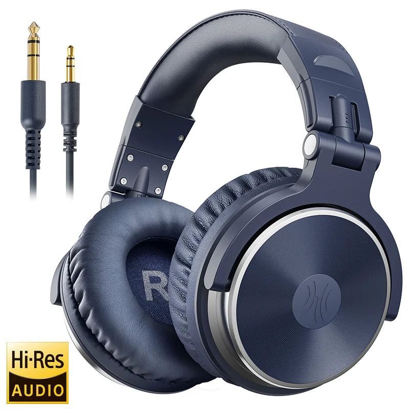 Oneodio Professional DJ Headphones Over Ear Studio Monitor Headset With Microphone HIFI Wired Bass Gaming Headset For Phone