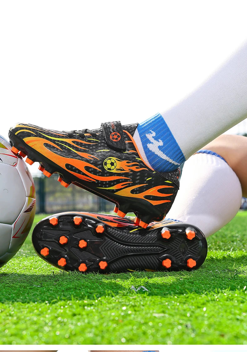 Vaikiški futbolo bateliai Lengvi futbolo sportiniai bateliai Vaikų sportiniai bateliai Lauko neslystantys futsalo bateliai Berniukų ir mergaičių treniruočių bateliai