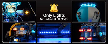 No Model LED Lighting Set Suitable for LEGO Fortnite Battle Bus 77073 Building Blocks