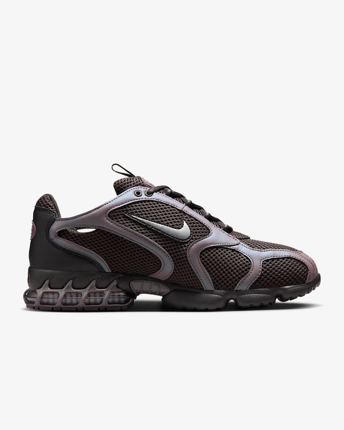 Nike Air Zoom Spiridon Cage 2 Scarpe casual unisex basse Abbigliamento sportivo Grigio e rosso Resistenti all'usura Calzature lifestyle CJ1288-600