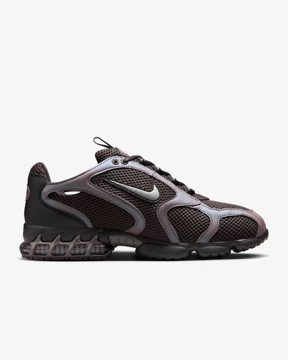 Nike Air Zoom Spiridon Cage 2 Scarpe casual unisex basse Abbigliamento sportivo Grigio e rosso Resistenti all'usura Calzature lifestyle CJ1288-600
