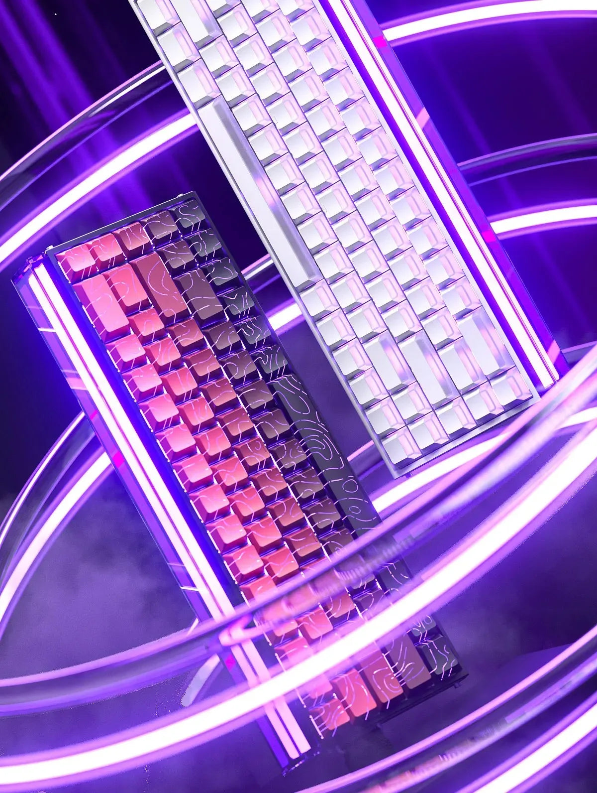 Tastiera AULA HERO 68HE con switch magnetici RGB, tastiera meccanica gaming Rapid Trigger, polling rate 8K, cablata, eSport personalizzata