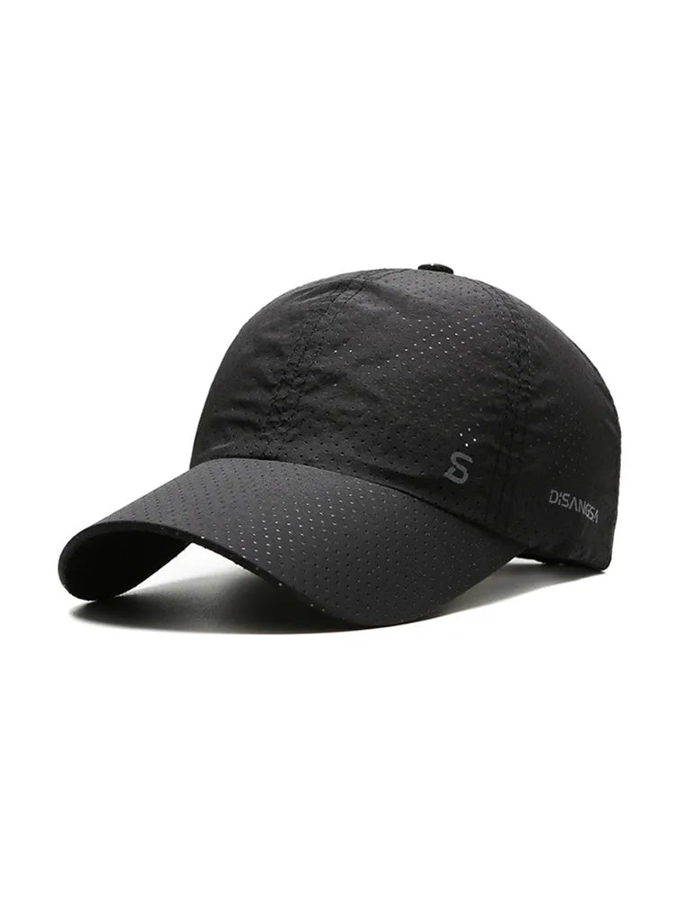 Men Women Mesh Moisture-Waging Quick Dry Baseball Cap Male Summer Female Originality Adjustable Breathable Sun Visor Fishing Hat