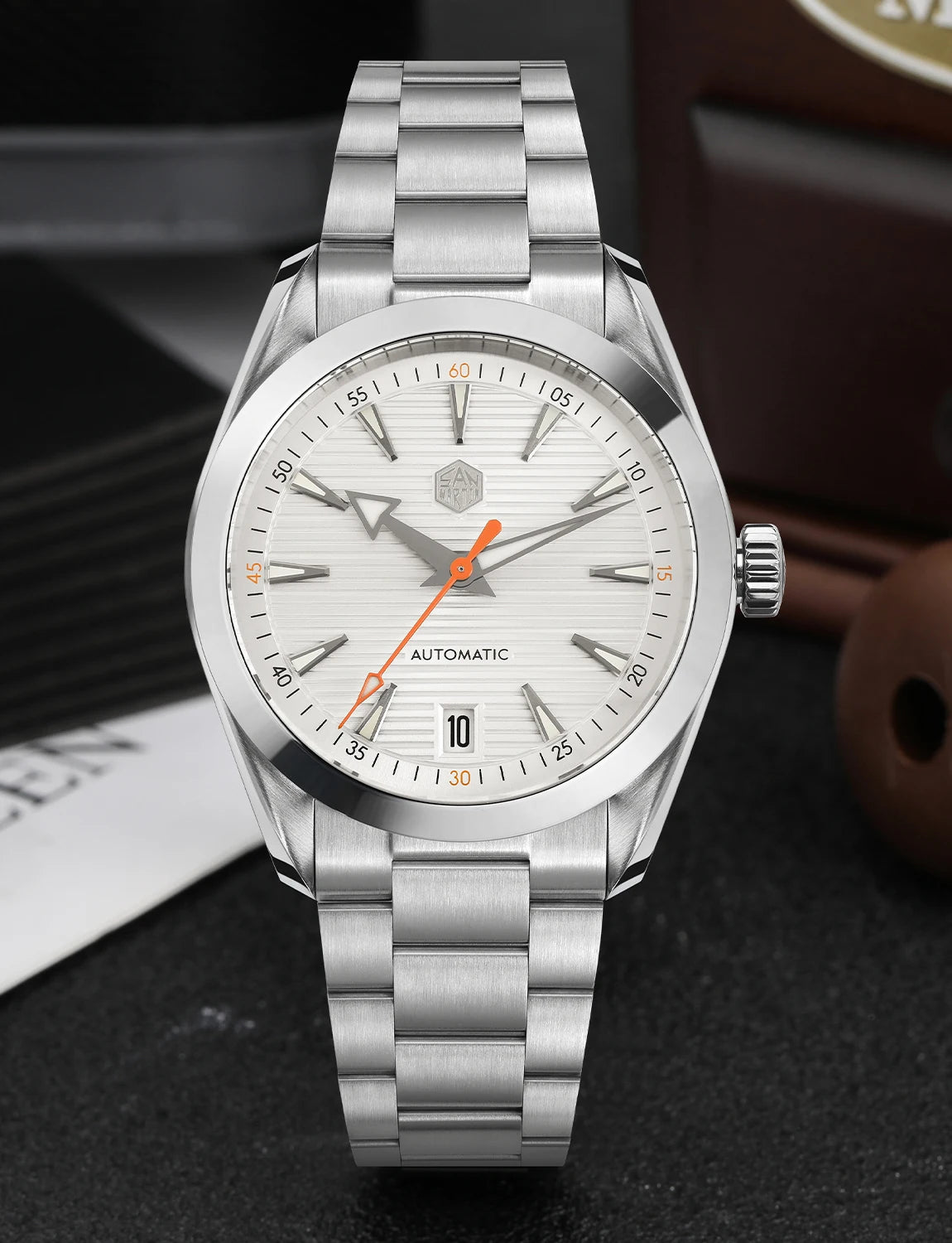 San Martin 38mm Chronometer Men's Watch SN0113W V2 ST2130 Automatic Movement Sapphire BGW9 Luminous Waterproof 100m Watch