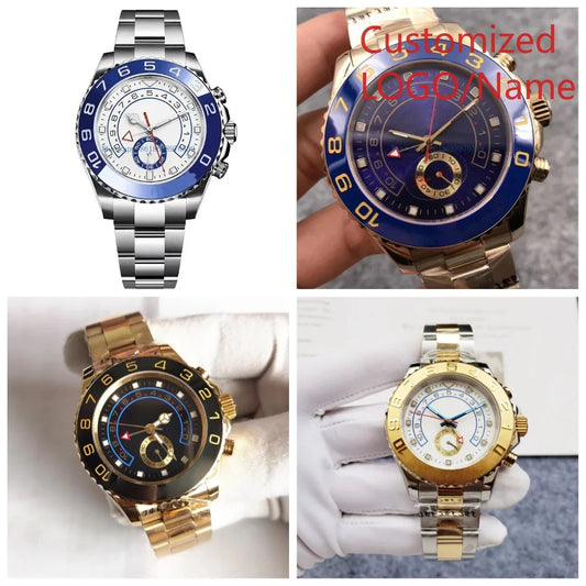 A989 Store Customized Watch Men's  44mm  Automatic Mechanical Male Brand Clock Top Watches