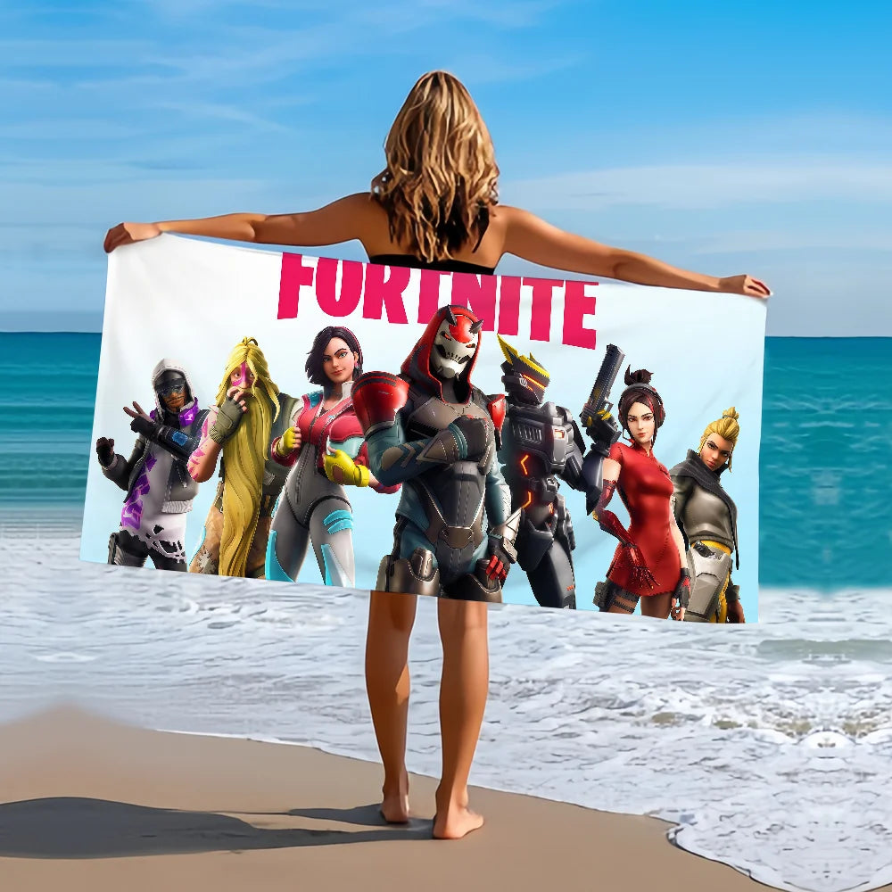 Strandtuch Badetuch schnelltrocknend leicht tragbar F-FORTNITES-ES Sauna Camping Schwimmen Game Pool Reise