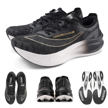 IRUNSVAN Scarpe da maratona leggere da uomo, scarpe da corsa, scarpe sportive traspiranti, scarpe casual comode, scarpe da allenamento atletico, unisex