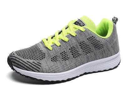 Women's Sneakers 2025 New Fashion Breathable Trainers, Comfortable Sneakers Mesh Fabric Lace-Up, Women's Tennis Shoes