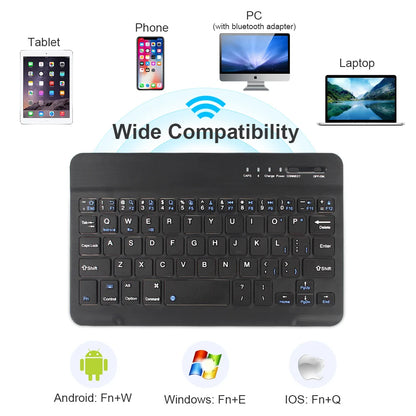 Mini-Bluetooth-Tastatur RGB kabellose Tastatur 10 Zoll beleuchtete Tastatur mit Hintergrundbeleuchtung Touchpad-Tastatur für iOS Android Windows iPad