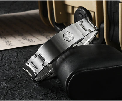 San Martin New Gada Watch 39mm Desert Texture Men Dress Watch NH35 Automatic Mechanical Sapphire Waterproof 100m Luminous SN0129