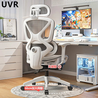 UVR Reclining Boss Chair Sedentary Comfort Mesh Staff Sedentary Comfort Ergonomic Design Backrest Stool Game Office Chair
