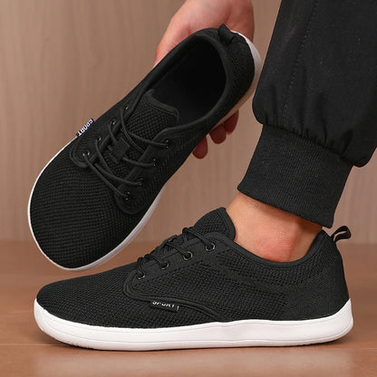 Pantofi fără toc pentru femei, din plasă moale, potriviți pentru călătorii, cu talpă lată, ușori, cu susținere, pantofi sport pentru fitness și timp liber pentru bărbați