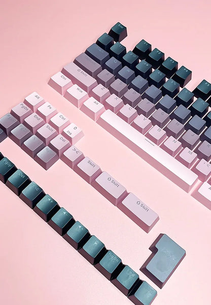 132 Keys OEM Profile Gradient backlit RGB Keycaps For Cherry MX Switch Mechanical Gamer Keyboard PBT Keycap ISO Layout Key caps
