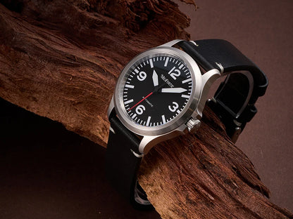 Milifortic M096 Men's Pilot Watch Large Arabic Numerals Military Style NH38 Auto Watch BGW9 Luminous 100M Waterproof Field Watch