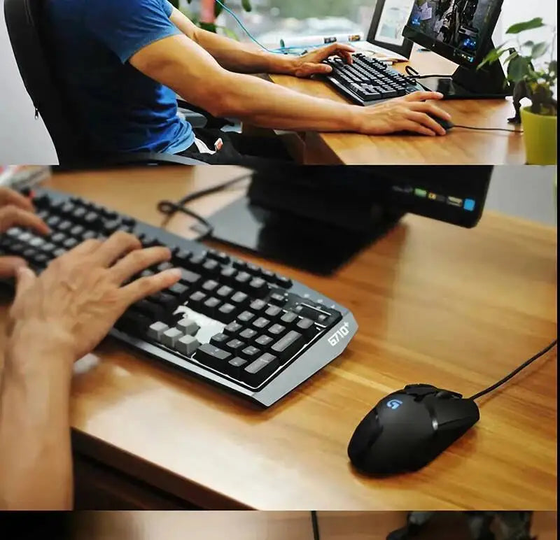Laidinė žaidimų pelė Logitech G402, 32 bitų ARM procesorius, 8 mygtukai, 500 IPS, neslystanti – visos dienos žaidimų ir darbo sesijoms