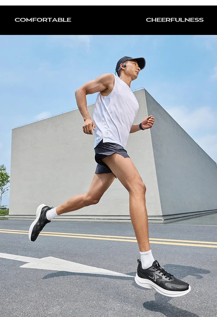 XTEP Running Shoes Men's 2025 Summer Mesh Breathable Comfortable Wear-Resistant Sports Shoes, Commuting Casual Shoes 875319110025
