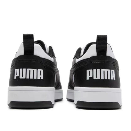 Puma Rebound V6 : baskets basses haut de gamme, élégantes, polyvalentes, amortissantes, légères, pour hommes et femmes – noir 392328-01